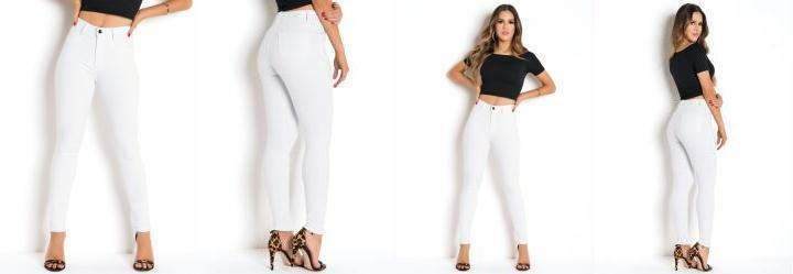 Cala Super Lipo Branca Sawary com Bolsos