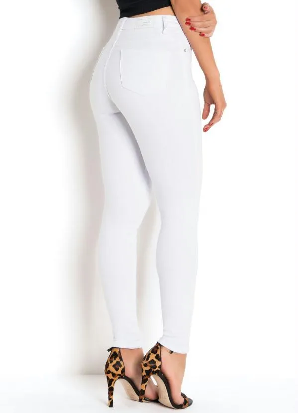 Sawary Jeans - Calça Super Lipo Branca Sawary com Bolsos 2