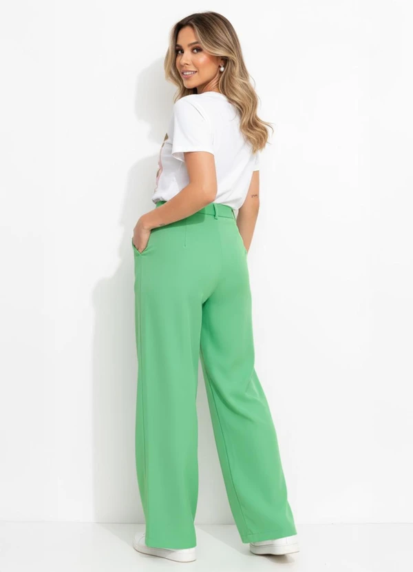 Quintess - Calça Verde Claro em Alfaiataria 2