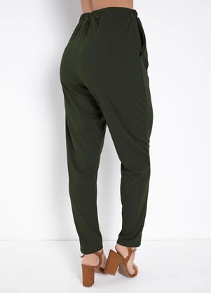 Moda Pop - Calça Verde com Bolsos - MODA POP