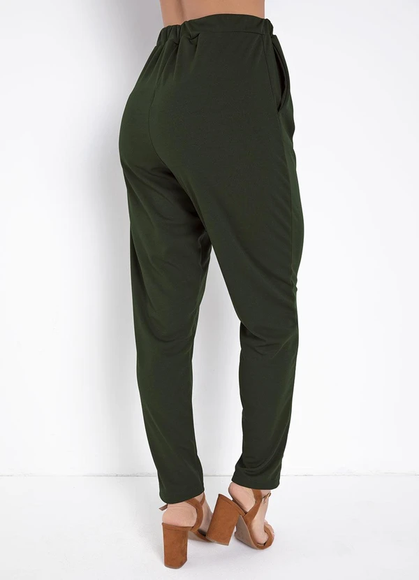 Moda Pop - Calça Verde com Bolsos 2
