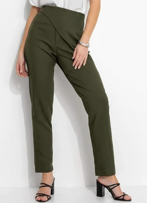 Quintess - Calça Verde em Alfaiataria - QUINTESS