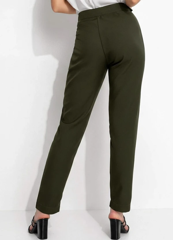 Quintess - Calça Verde em Alfaiataria 2