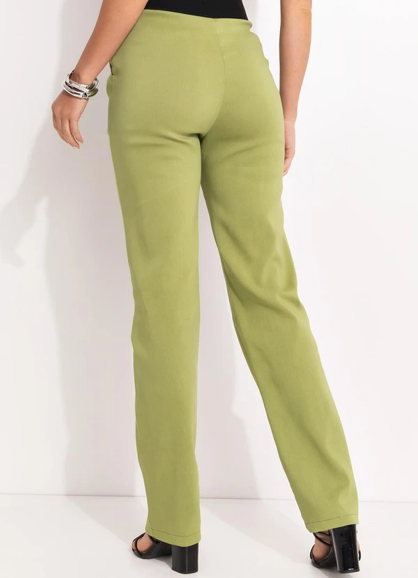 Quintess - Calça Verde em Bengaline 2