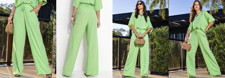 Cala Verde em Viscose Plana