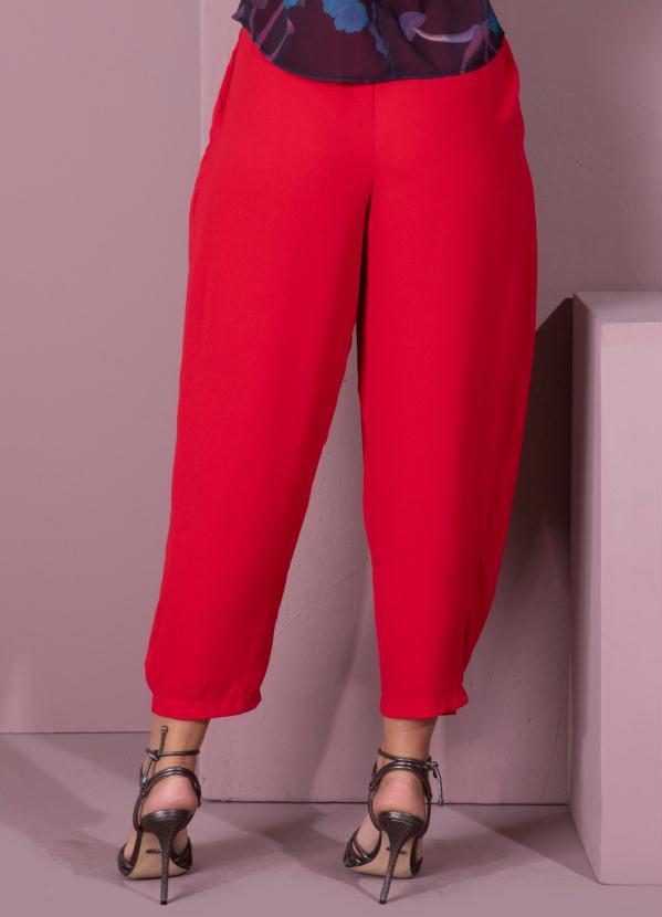 Queima Estoque - Calça Vermelho com Pregas 7