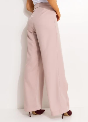 Quintess - Calça Wrap Nude em Alfaiataria - QUINTESS