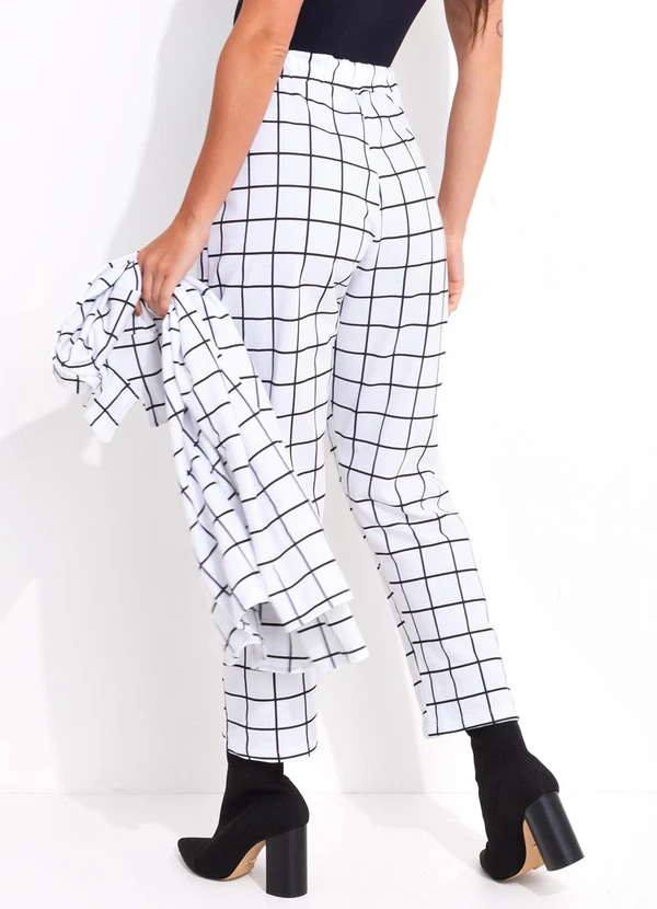 Bimini - Calça Xadrez Grid em Moletinho 2