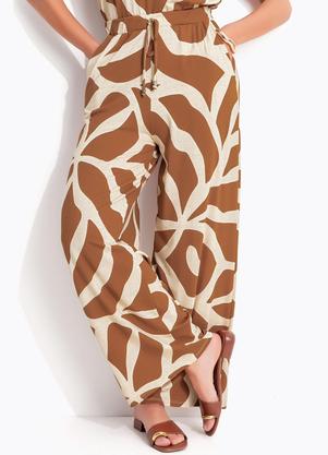 Cal�a (Abstrata Marrom) em Malha de Viscose