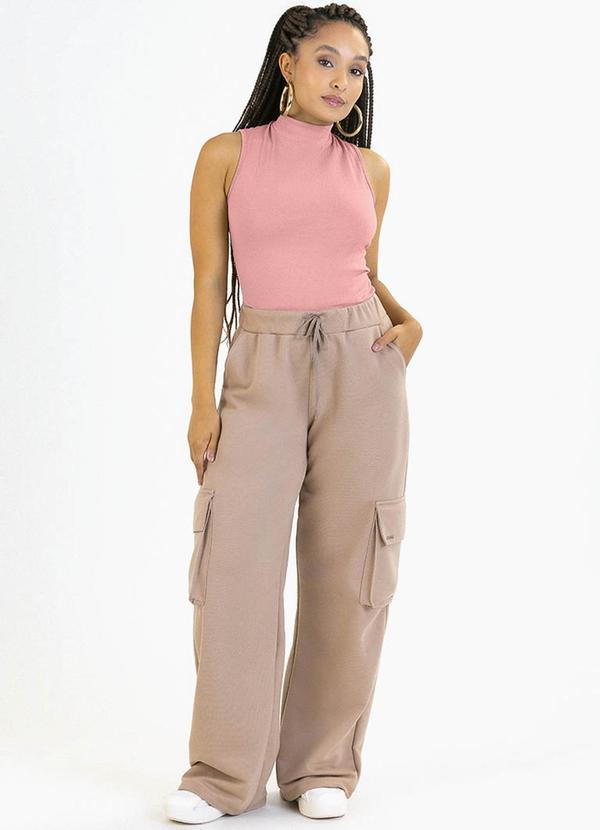 Soft Bonni - Calça Adulto em Moletinho Bege 2