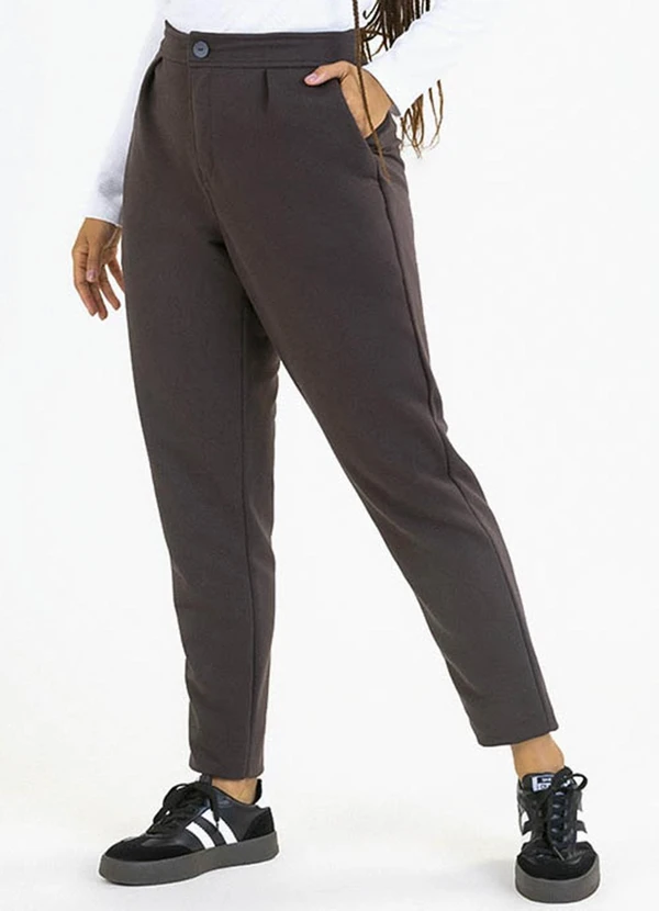 Soft Bonni - Calça Adulto em Moletinho Marrom 2