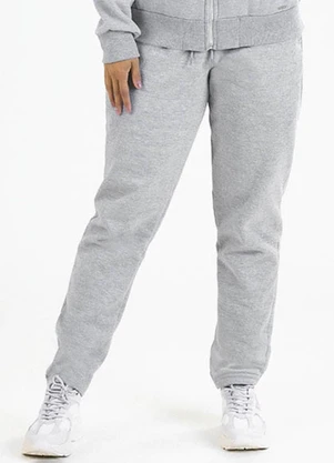 Soft Bonni - Calça Adulto em Moletom Cinza - SOFT BONNI