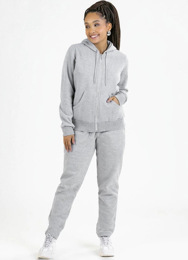 Soft Bonni - Calça Adulto em Moletom Cinza 2