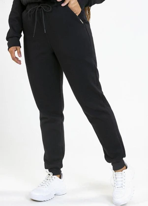 Soft Bonni - Calça Adulto em Moletom Preto - SOFT BONNI
