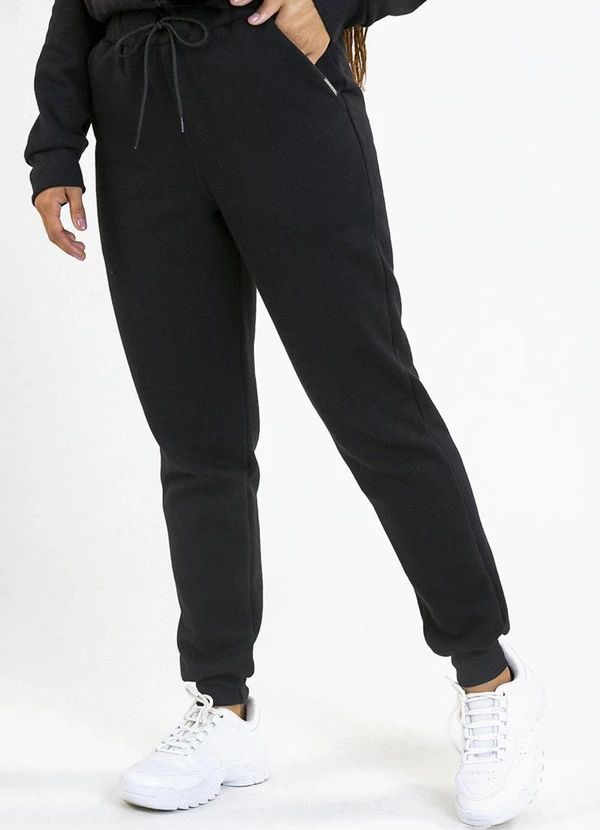 Soft Bonni - Calça Adulto em Moletom Preto