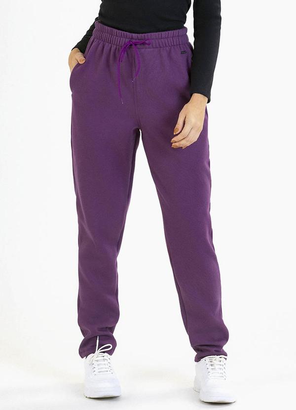 Soft Bonni - Calça Adulto em Moletom Roxo