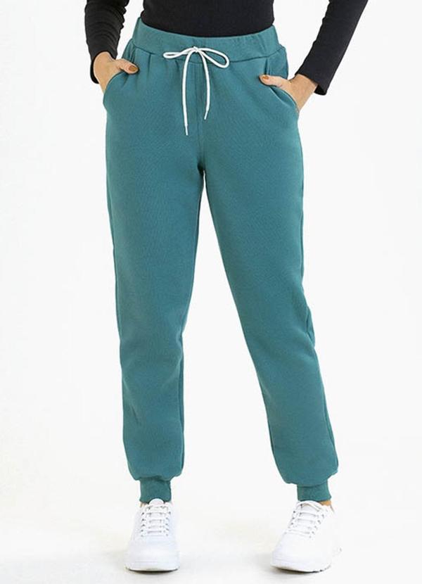 Soft Bonni - Calça Adulto em Moletom Verde 2