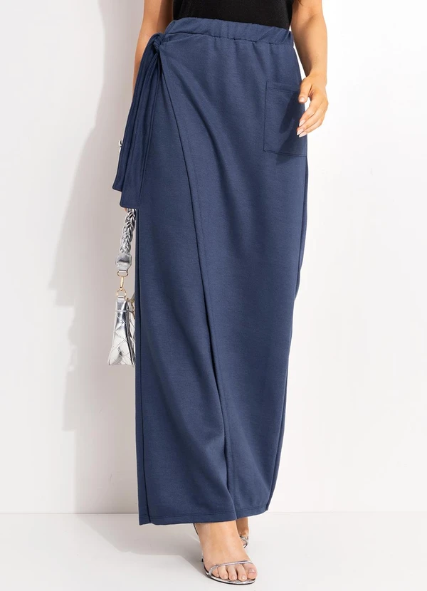 Quintess - Calça Azul em Moletom 5