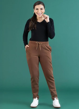 Soft Bonni - Calça Básica Adulto Conhaque - SOFT BONNI