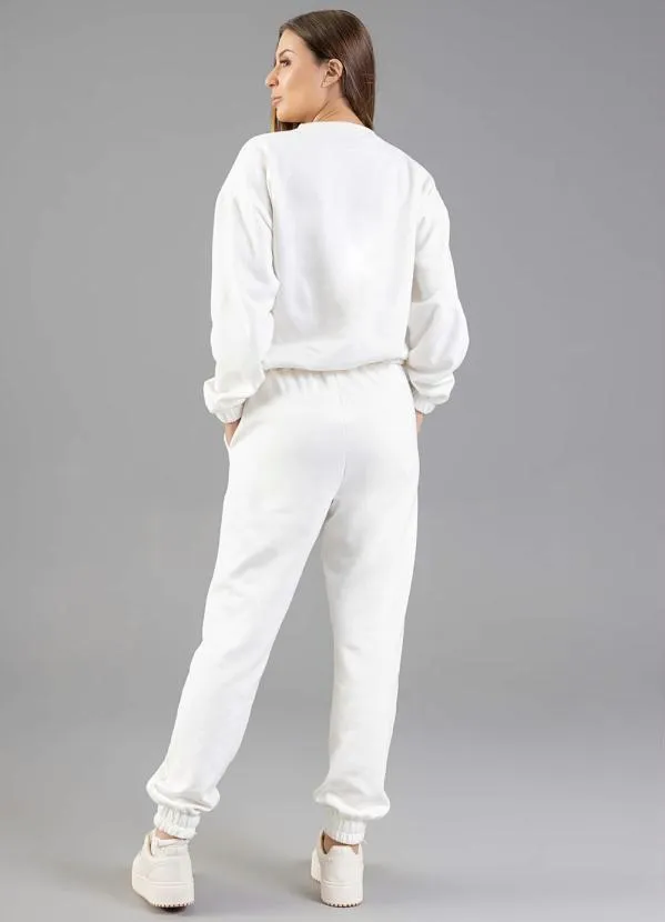 Just Basic - Calça Básica Adulto Off White 4