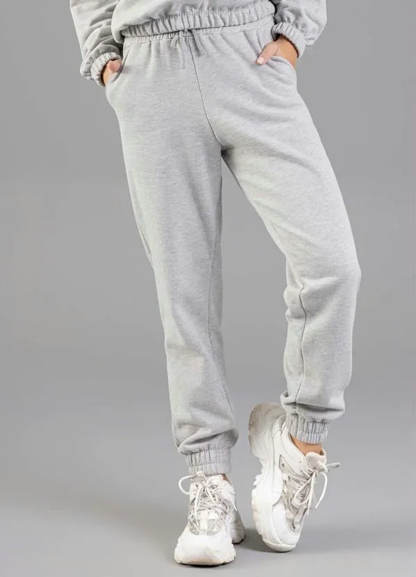 Just Basic - Calça Básica em Moletom Cinza