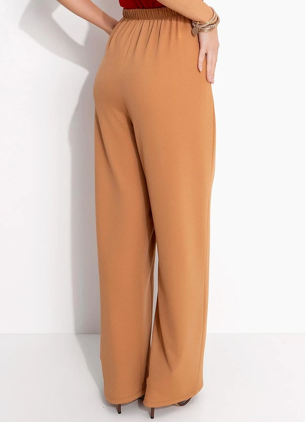 Quintess - Calça Bege em Malha Crepe 9