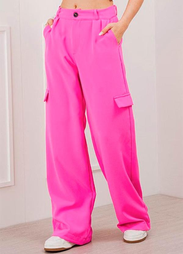 Amo Brand - Calça Cargo Alfaiataria Suzy Pink 1