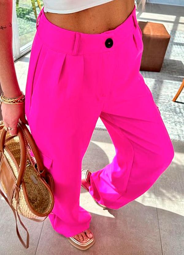 Amo Brand - Calça Cargo Alfaiataria Suzy Pink 4