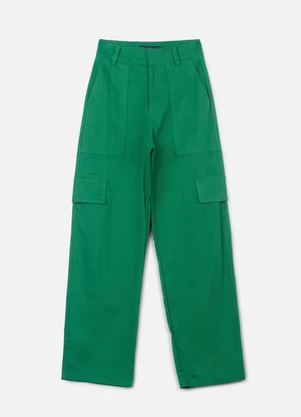 Authoria - Calça Cargo de Alfaiataria Verde Verde - AUTHORIA