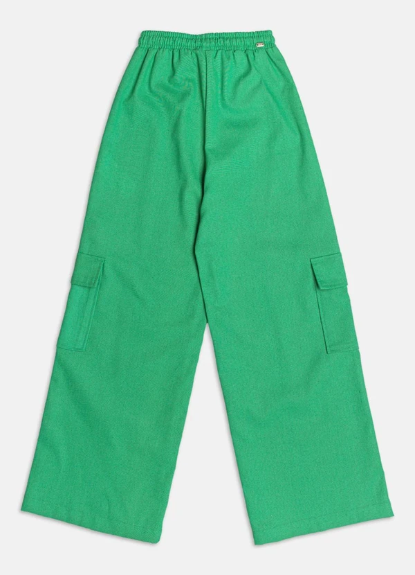Authoria - Calça Cargo de Linho  Verde 2