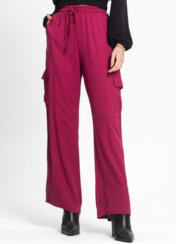 Endless - Calça Cargo Feminina Vermelho