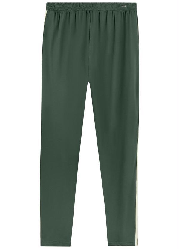 Marialícia - Calça Casual Comfy Básica Verde