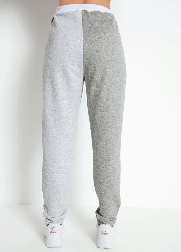 Moda Pop - Calça Cinza com Bolsos Funcionais 3