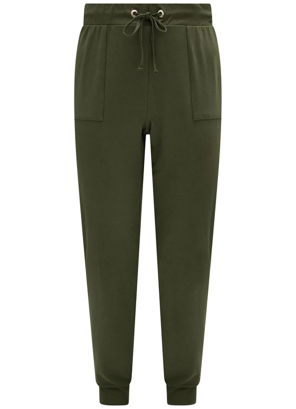 Lunender Mais Mulher - Calça com Bolsos e Cadarço em Moletom Verde 4