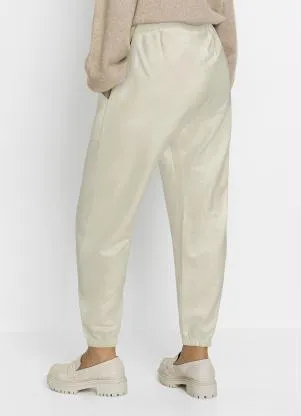 bonprix - Calça com Bolsos Off White - BONPRIX