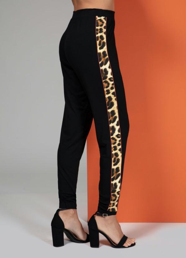 Quintess - Calça com Recortes Laterais Preta 5