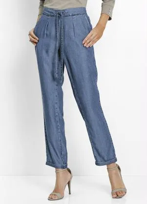 bonprix - Calça Comfort Jeans Médio - BONPRIX
