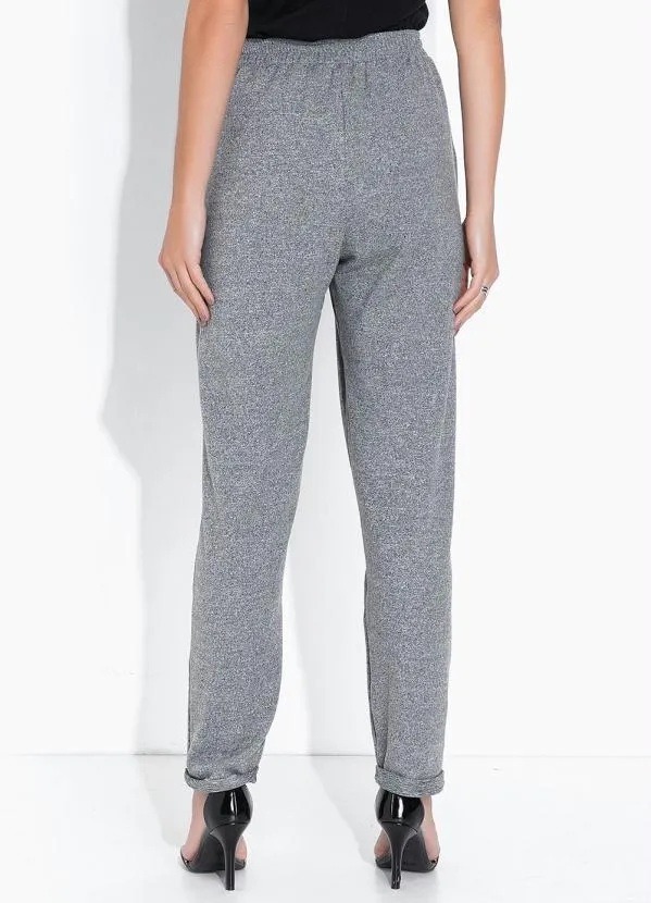 bonprix - Calça Comfort Mescla Cinza 2