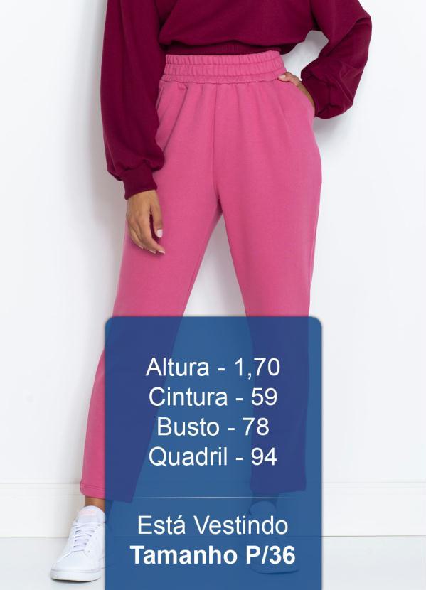 Dzarm - Calça Comfy de Moletom Rosa 5