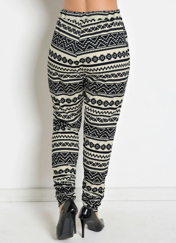 Moda Pop - Calça Confortavel Étnica em Helanca 4