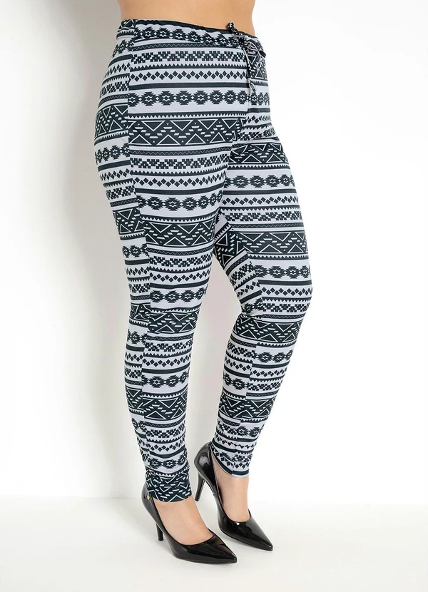 Moda Pop - Calça Confortavel Étnica em Helanca 5