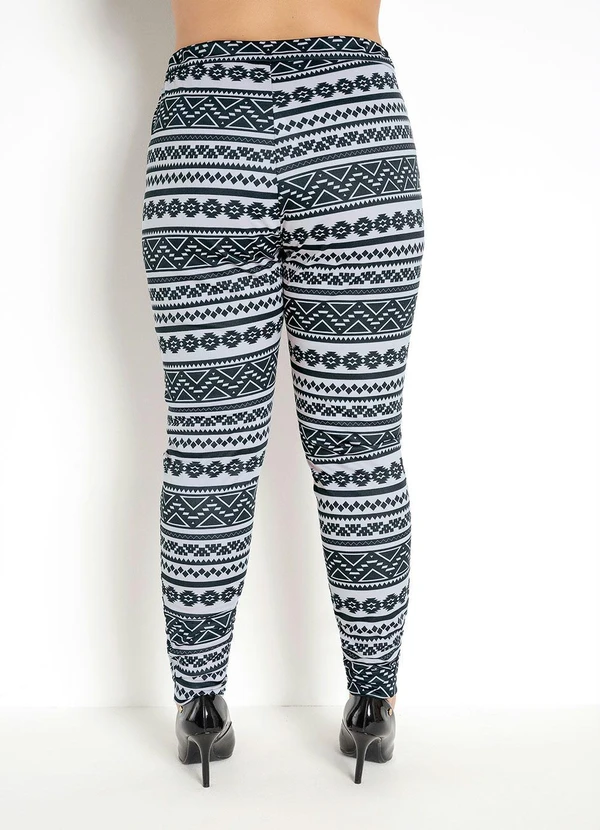 Moda Pop - Calça Confortavel Étnica em Helanca 6