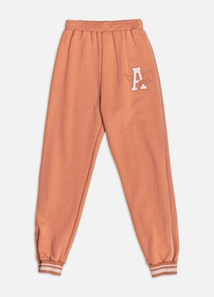 Authoria - Calça de Moletom College Sport Chic Bege - AUTHORIA