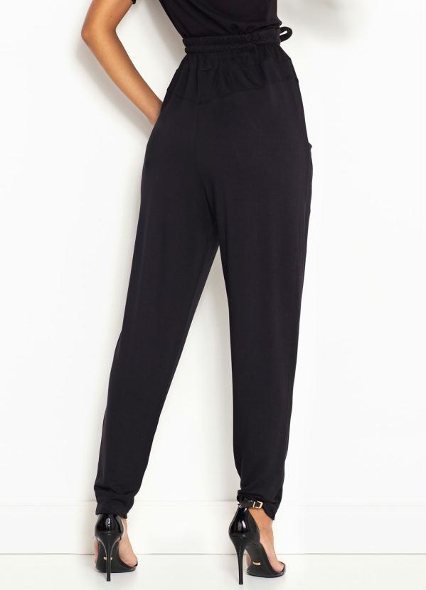 Farm - Calça de Moletom com Recortes Preta 2