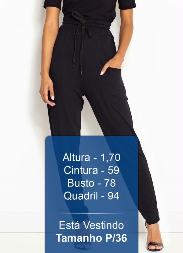 Farm - Calça de Moletom com Recortes Preta 5