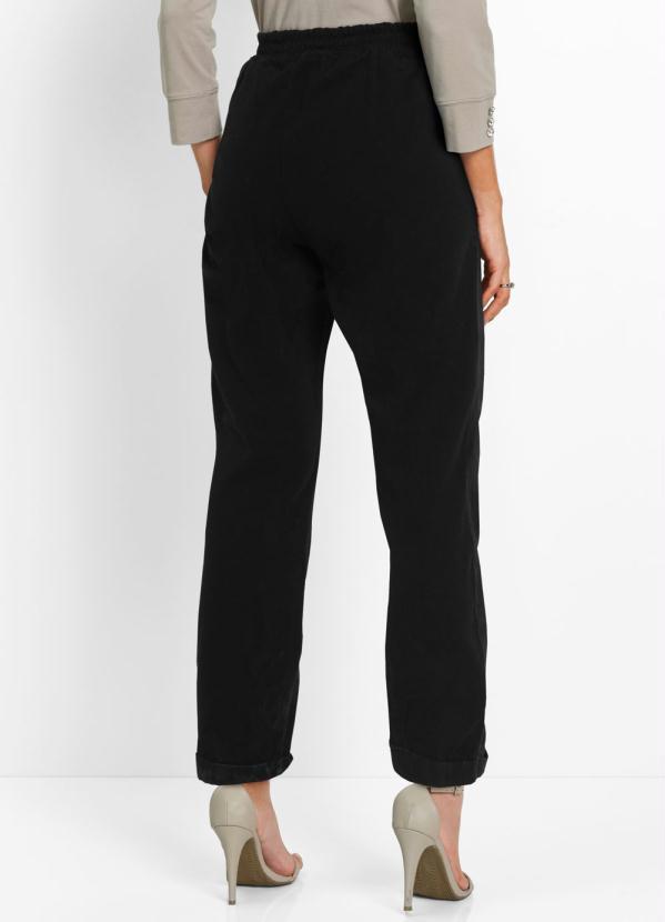 bonprix - Calça de Sarja Comfort Preta 2