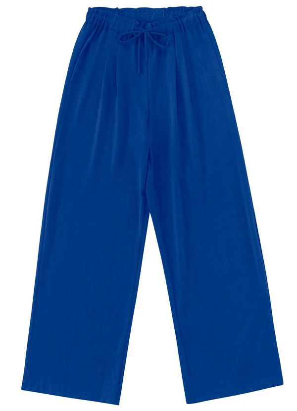 Endless - Calça de Viscose Rajada Feminina Azul 6