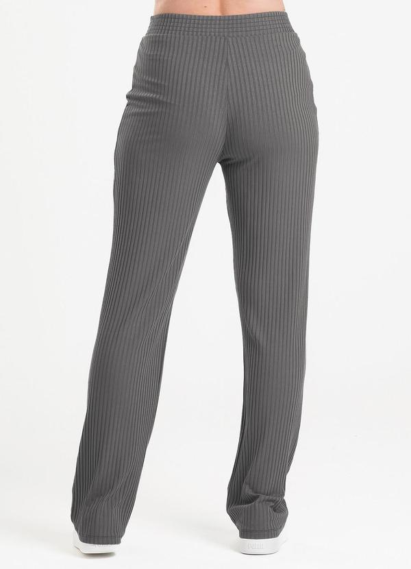 Cativa - Calça em Canelado Cinza Escuro 3