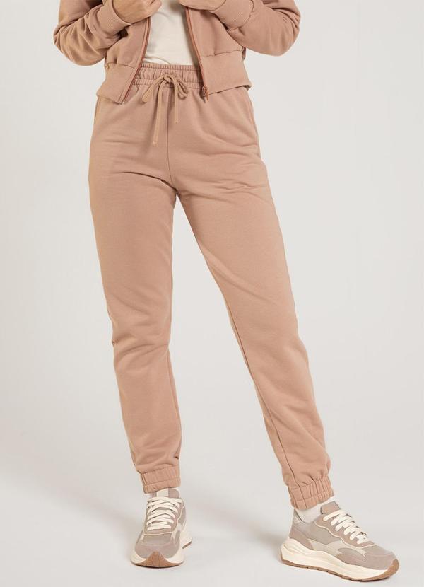 Just Basic - Calça em Moletom Feminino Marrom