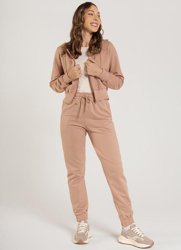 Just Basic - Calça em Moletom Feminino Marrom 3